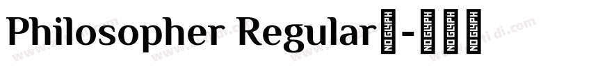Philosopher Regular英字体转换